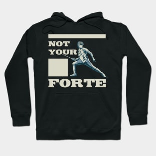 Note your Forte Vintage Saber Fencing Sword and Epee Fencer Hoodie